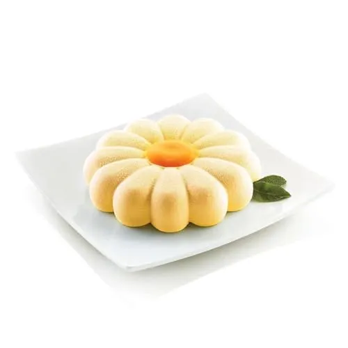 Silikomart 195823 3D-Silikon-Backform Primavera, 22 x 22 x 5 cm, Grau - Motivbackformen: Innovative 3D-Form für kreative Torten, aus hochwertigem Platin-Silikon, hitzebeständig und spülmaschinenfest für einfachen Gebrauch.