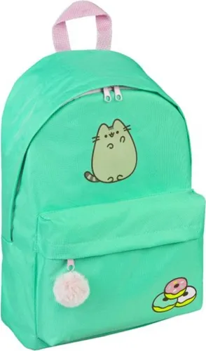 UC PUSE7709 Pusheen Rucksack, Minze - Mintfarbener Pusheen-Rucksack für Schule und Freizeit. Mit süßem Pusheen-Print und praktischen Fächern für Bücher und Gadgets. Verstellbare Riemen sorgen für hohen Tragekomfort.