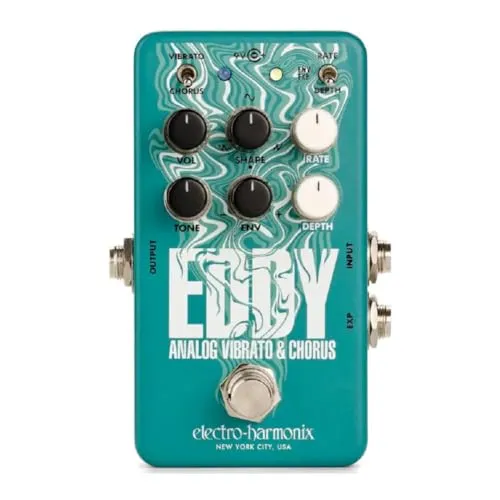 Electro Harmonix Eddy Vibrato & Chorus - Gitarren-Effektgerät - Gitarren-Effektgeräte / -Preamps, hochwertiger Vibrato- und Chorus-Effekt, gefertigt in den USA für einzigartigen Klang.