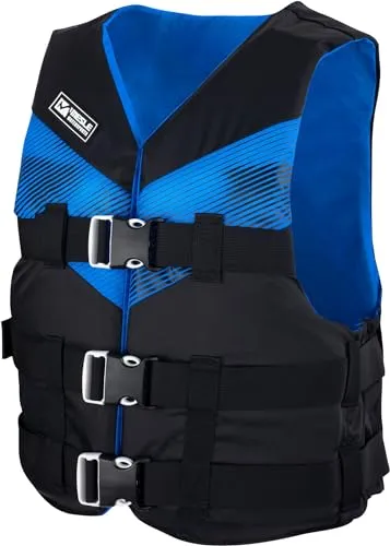 MESLE Schwimmweste Erwachsene V210, Leichte Schwimmhilfe für Herren & Damen, 50N Auftriebsweste Sup, Schwimmen, Kajak, Prallschutzweste Wakeboard, Wasserski, Jetski