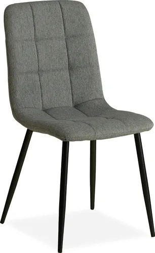 Modischer Polsterstuhl Esszimmer Grau Leinen von Homestyle4u - Stuhl für Esszimmer und Küche, gepolstert für optimalen Sitzkomfort, modernes Design und ideal für verschiedene Innenräume.