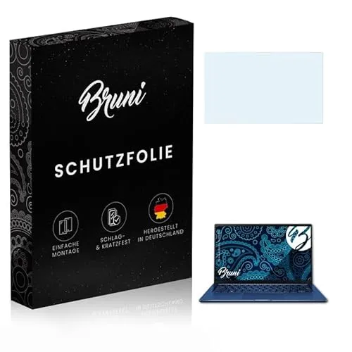 Bruni Schutzfolie kompatibel mit Asus ZenBook Flip 13 UX362FA Folie, glasklare Displayschutzfolie (2X)