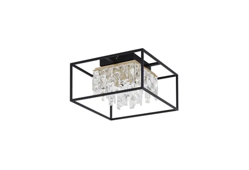 Lucande LED Deckenleuchte 'Kassi' dimmbar in Schwarz - Moderne Deckenleuchte aus Metall, dimmbar für individuelle Lichtstimmungen und ideal für jeden Innenraum. Hochwertige LED-Technik sorgt für warmweißes Licht und Energieeffizienz.