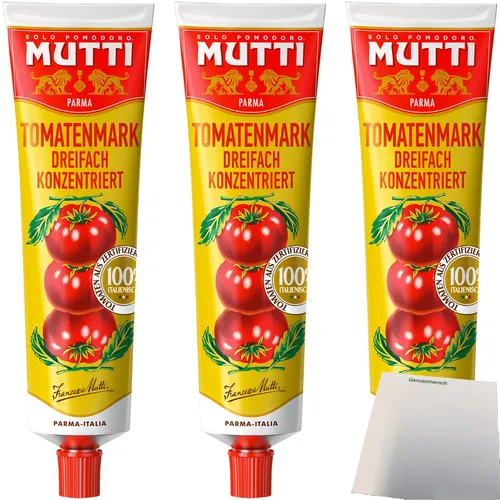 Mutti Tomatenmark dreifach konzentriert 3er Pack 3x200g Tube usy Block