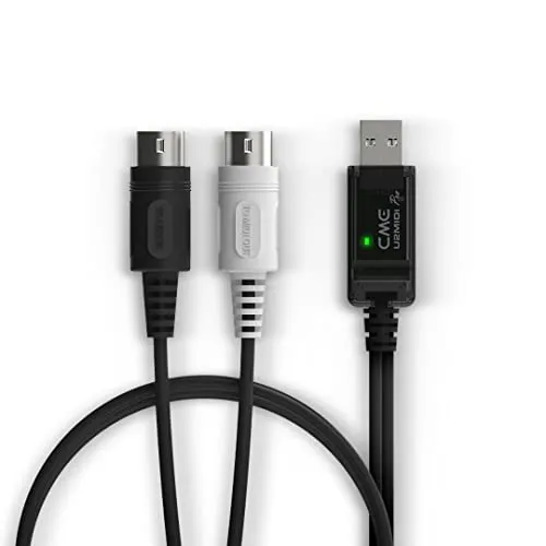 CME U2MIDI Pro - Hochgeschwindigkeits-USB-MIDI-Kabel mit Filter und Mapper - Plug & Play USB-zu-MIDI-Schnittstelle für Computer/Laptop/PC zu MIDI-Instrument/Gerät - 6.5ft