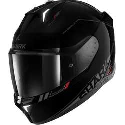 Shark Skwal i3 Blank Sp Glossy Kar Gr. M 57/58 - Motorradhelm mit LED-Leuchten - Motorradhelm mit klarem Visier, LED- und Bremsleuchten, kratzfester Sonnenblende und optimalem Komfort für Brillenträger dank Easy Fit-System.
