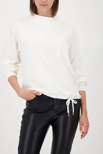 Monari Sweatshirt Sweatshirt Basic Schmuckdetail Regular fit mit Stehkragen