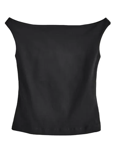 NEXT Top mit offenem Ausschnitt Schwarz S