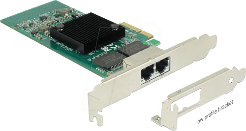 DELOCK 89945 - Netzwerkkarte, PCI Express, 2 x Gigabit Ethernet