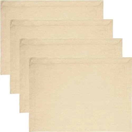 REDBEST Tischset Tulsa 4er-Pack Baumwolle beige Größe 35x50 cm