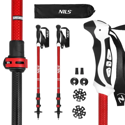 Produktbild NILS TK8601 RED Aluminium Trekkingstöcke für Damen