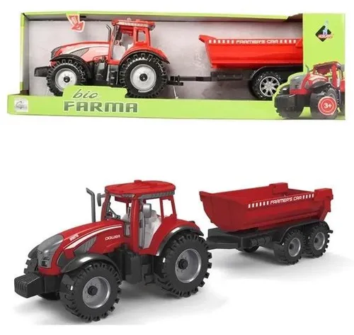 Traktor mit rotem Anhänger – Askato