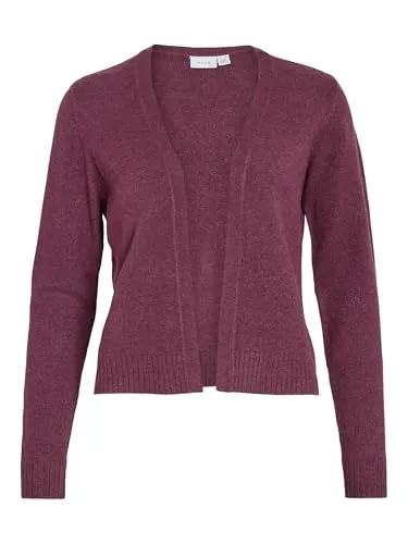 Vila Rundhalspullover VIRIL SHORT CARDIGAN - Stylischer Pullover mit Rundhalsausschnitt, ideal für lässige Outfits und bequemes Tragen dank hochwertiger Materialmischung.