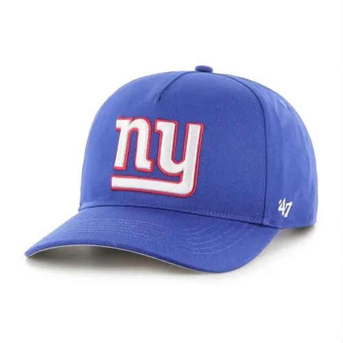 '47 NFL New York Giants Hitch RF Unisex Baseball Cap - Royal Blue - Hüte, Kappen & Mützen für Baseball-Fans, verstellbare Snapback mit Teamlogo für jeden Fan der New York Giants