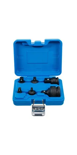 BGS 200 Kraft-Adapter-Satz 6-tlg. | Vielseitige Adapter für Hand- und Schlagschrauber - Werkzeug-Sets mit 6 robusten Adaptern aus Chrom-Molybdän-Stahl, ideal für flexibles Arbeiten und höchste Langlebigkeit.