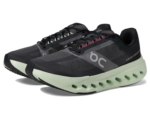 On Women's Cloudsurfer Next Sneakers, Black/Lima, 39 EU