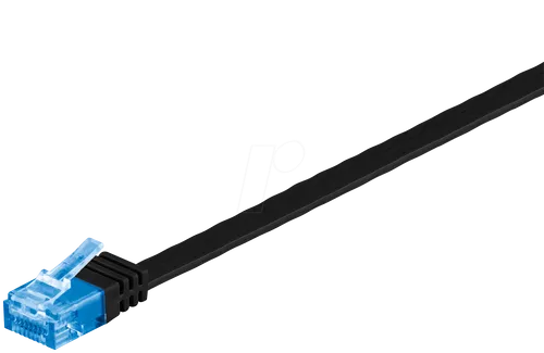 GOOBAY 96367 - Cat.6a Flachkabel schwarz 10 m