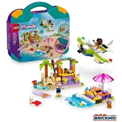 Kreativer Reisekoffer: 2-in-1 Bauset für Kinder - Lego Bauset, das Kinder auf kreative Reisen mitnimmt und ihre Fantasie beim Bauen von Strandkulissen fördert.