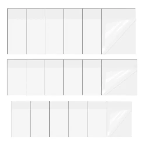 Blätter Post it Transparent, Durchsichtige Post Its, Sticky Notes Transparent, Wasserdicht und Leicht, Wiederbeschreibbar, für Schule, Büro, Zuhause (9.5x7cm, 7.5x7.5cm, 7.5x5cm) 900