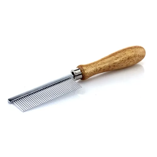 Metallkamm zur Reinigung der Rosshaarbürsten und Ziegenhaarbürsten