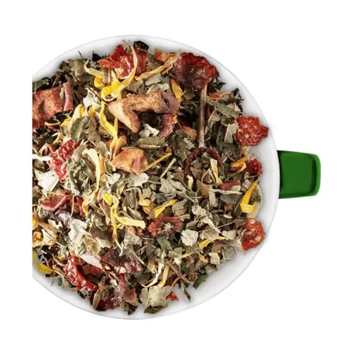 Bremer Gewürzhandel Gute Laune Kräutertee, lose, intensiver Geschmack, lecker erfrischend, 5 x 100g