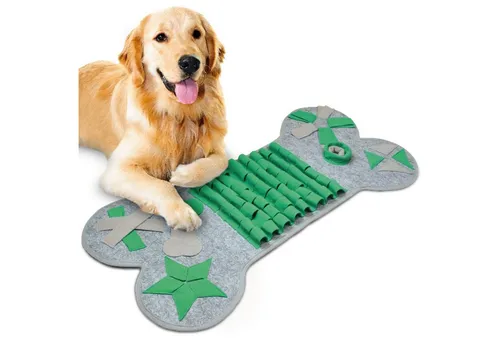 KaraLuna Schnüffelteppich groß für Hunde - Intelligentes Suchspielzeug für Hunde, ideal zur artgerechten Beschäftigung. Der 79 x 40 cm große Teppich fördert die Konzentration und sorgt auch an regnerischen Tagen für Spaß!