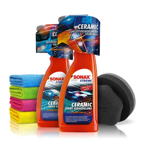 SONAX XTREME Ceramic Versiegelung SONAX XTREME Quick Detailer 750ml 6-teile Set