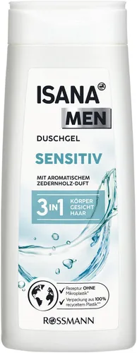 ISANA MEN 3 in 1 Sensitiv Duschgel 300 ml