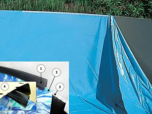 Waterman Poolinnenhülle Ovalformbecken 730x360x132cm - Ersatzfolie für Ovalformbecken mit 0,3 mm Stärke, ideal für alle gängigen Stahlwandpools mit overlap Handlauf.
