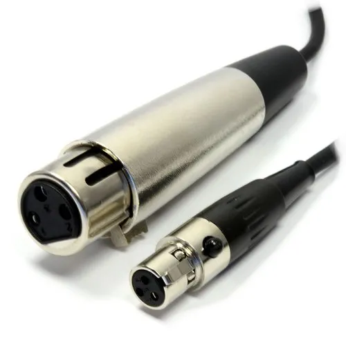 kenable 3 Polig Buchse Weiblich XLR Zum 3 Buchse Weiblich mini XLR Kabel 1,5 m [1.5 Meter]