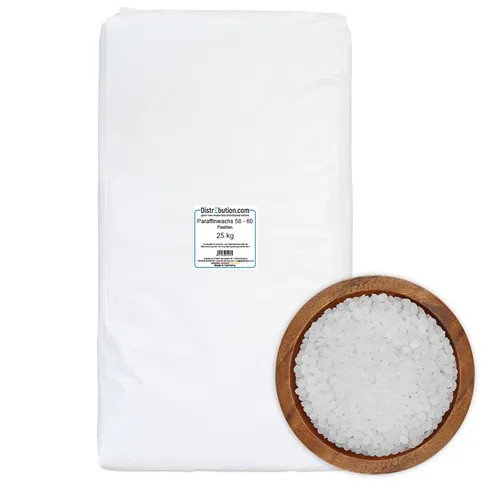 Paraffin Kerzenwachs 25 kg Pastillen 58-60°C Kerze Gießen Made in Germany