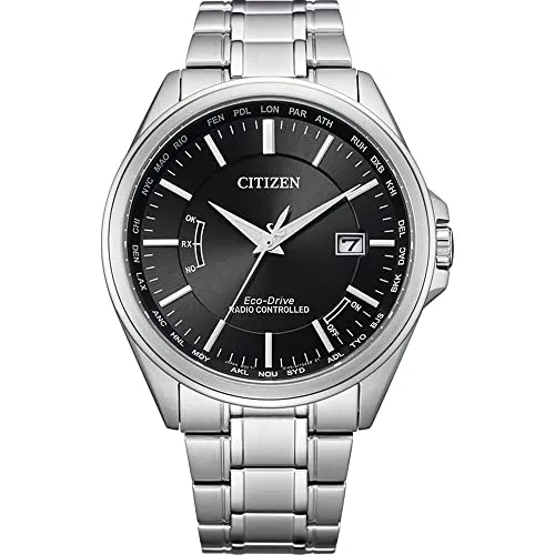 Citizen Eco Drive Funkuhr CB0250-84E - Präzise Herrenuhr - Uhren mit Eco-Drive Technologie, die sich durch Licht auflädt. Diese stilvolle Herrenuhr bietet eine Gangreserve von 180 Tagen und beeindruckt mit Funksteuerung und Wasserdichtigkeit bis 10 bar.