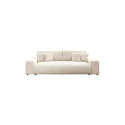 S-Style Möbel Schlafsofa Mollis mit Bettkasten - Elegantes 4-Sitzer-Sofa mit Schlaffunktion, platzsparendem Bettkasten und hochwertigem Plüschcord für ultimativen Komfort und stilvolle Wohnraumgestaltung.