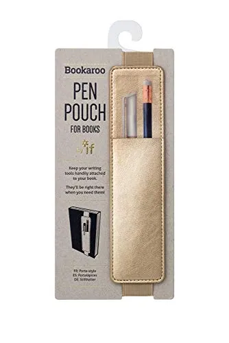 Bookaroo Pen Pouch - Gold in gold von IF