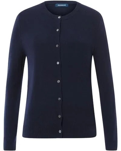 Highmoor Lambswool Cardigan Navy, 42
