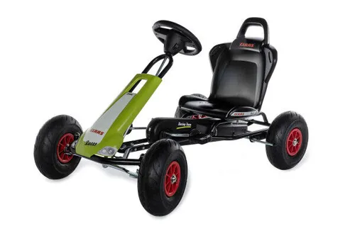 Ferbedo GoKart CLAAS Racer für Kinder - Tretfahrzeug für Kinder von 3-8 Jahren mit hochwertigem Stahlrahmen, verstellbarem Sitz und robusten Luftbereifung für ein sicheres Fahrerlebnis.