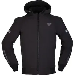 Modeka Clarke Sport Textiljacke - Schwarz - XXL - Motorradjacke mit Softshell-Material, herausnehmbarem Thermofutter und wasserdichter Hitex®-Membrane für optimalen Komfort und Sicherheit.