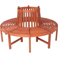 Garden-Pleasure Gartenbank FONTANA, 8-Sitzer, wetterfest aus Eukalyptusholz - Gartenbänke, 8-Sitzer aus robustem Eukalyptusholz, witterungsbeständig und ideal für große Familienfeiern im Freien.