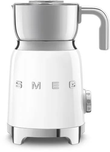 SMEG MFF11WHEU - Automatischer Milchaufschäumer in Weiß, für cremigen Milchschaum und perfekte Kaffeemomente