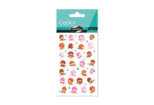CLAIREFONTAINE Sticker Clairefontaine Cooky, Kraken, 1Bg 7,5x12