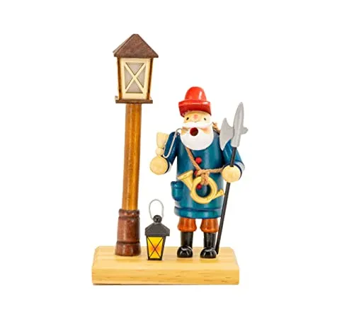 Kaladia Rauchmann Räucherfigur Nachtwächter - Holz - Größe M - Traditionelle Holzräucherfigur Nachtwächter, ideal für Räucherkerzen der Größe M. Maße: ca. 11 x 7 x 19 cm. Bringt winterliche Gemütlichkeit und festliche Stimmung in Ihr Zuhause.