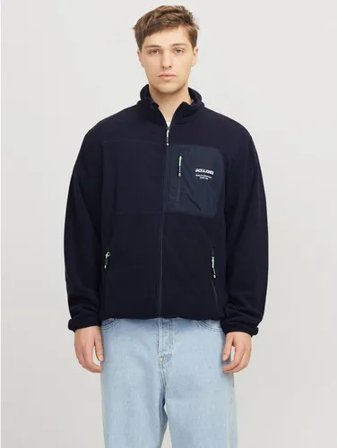 Jack & Jones Fleecejacke in Dunkelblau - S - Funktionsjacken mit hoher Wärmeisolation, schnelltrocknend und ideal für aktive Freizeitgestaltung. Perfekt für jede Jahreszeit!