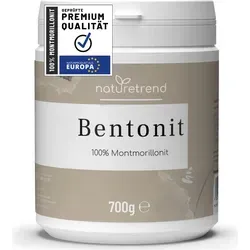 naturetrend Bentonit Pulver Montmorillonit Pulver 700g – Naturrein in Premium-Qualität – Extra fein gemahlen, Ohne Zusätze, Reine & naturbelassene Tonerde