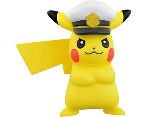 POKÉMON Sammelfigur Pikachu mit Mütze 8 cm Moncolle - Takara Tomy Pokémon Figur