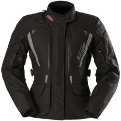 Furygan Apalaches Evo Textiljacke - Wasserdicht für Damen - Schwarz/Grau - XXL - Motorradjacke für Damen mit wasserdichter Humax® Membrane, D3O® Protektoren für optimalen Schutz und AFS-Belüftungssystem für besten Komfort bei jedem Wetter.