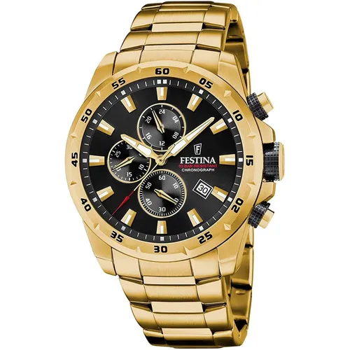 Festina Herren Analog Quarz Uhr F20541/4 - Armbanduhren für Herren, sportlich und elegant mit Edelstahl-Armband, Wasserdichtigkeit bis 10 ATM und hochwertigem Saphirglas für optimale Alltagstauglichkeit.