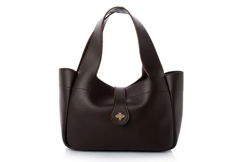 Lucky Bees Schultertasche in Braun