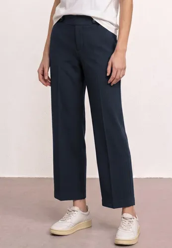 Street One Wide Leg Hose mit Knopfdetail in Shadowed Navy in blau von Street One