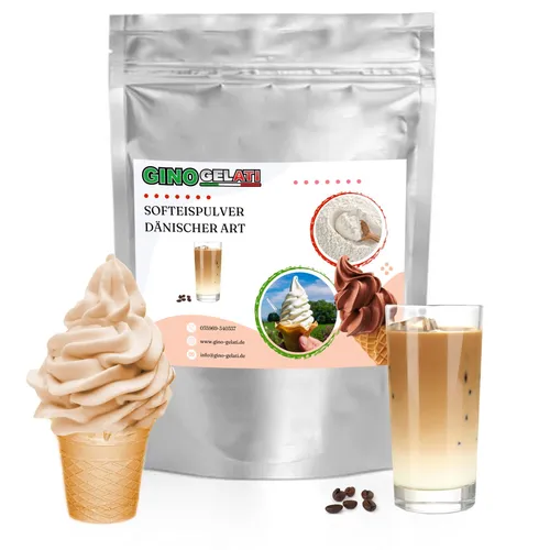 Gino Gelati Eiskaffee Dänisches Softeis Pulver 333g von Gino Gelati