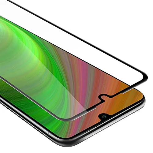 Cadorabo Vollbild Panzer Folie kompatibel mit Huawei P30 LITE - Schutzfolie in TRANSPARENT mit SCHWARZ - Gehärtetes (Tempered) Display-Schutzglas in 9H Härte mit 3D Touch